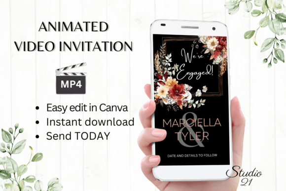 Announce Your Engagement with Autumn Elegance