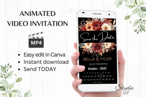 Autumn Invites Made Easy: Fall Save the Date W2157B