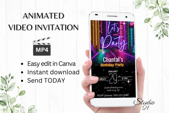 Ditch the Paper: Why a Neon Birthday Party Invitation is Your Best Design Asset
