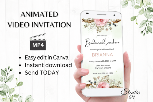 Embrace Effortless Style: The Boho Bridesmaid Luncheon W4126BL Template