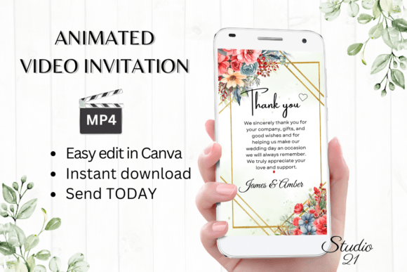 Floral Wedding Thank You W9134TU: A Font for Heartfelt Elegance